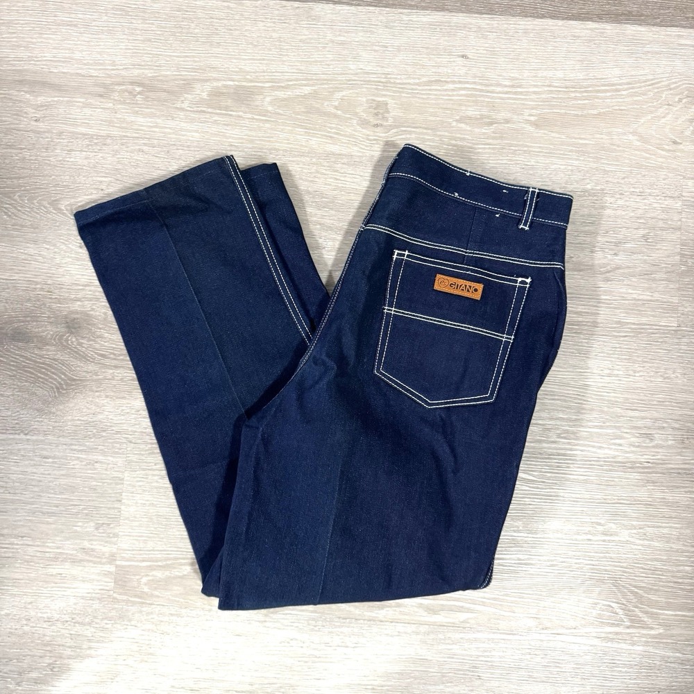 Vintage 80s 90s Gitano Dark Wash Denim Blue Jeans Women's Size 20